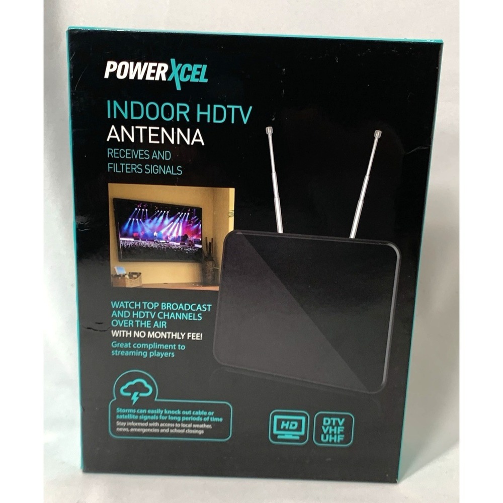 PowerXcel Indoor‎ HDTV Antenna DTV/VHF/UHF Receiver NEW SEALED